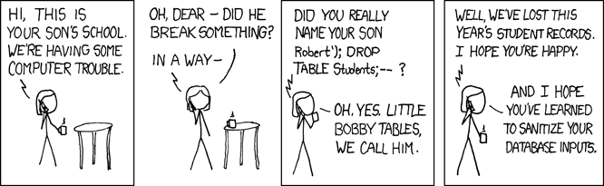 XKCD Little Bobby Tables
