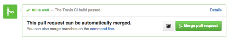 Github Pull Request "All is well"
