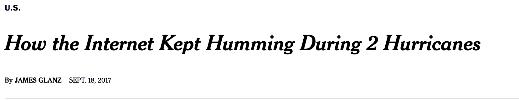 2017 Hurricanes Headline