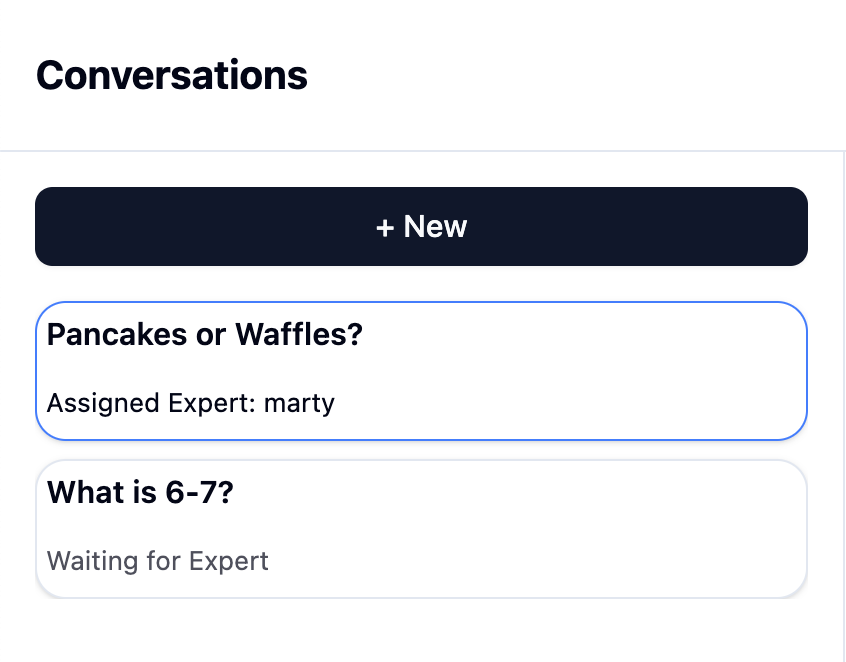 Sharding Asker Conversation List View