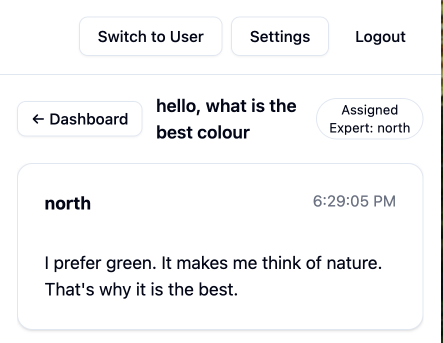Sharding Expert Conversation View
